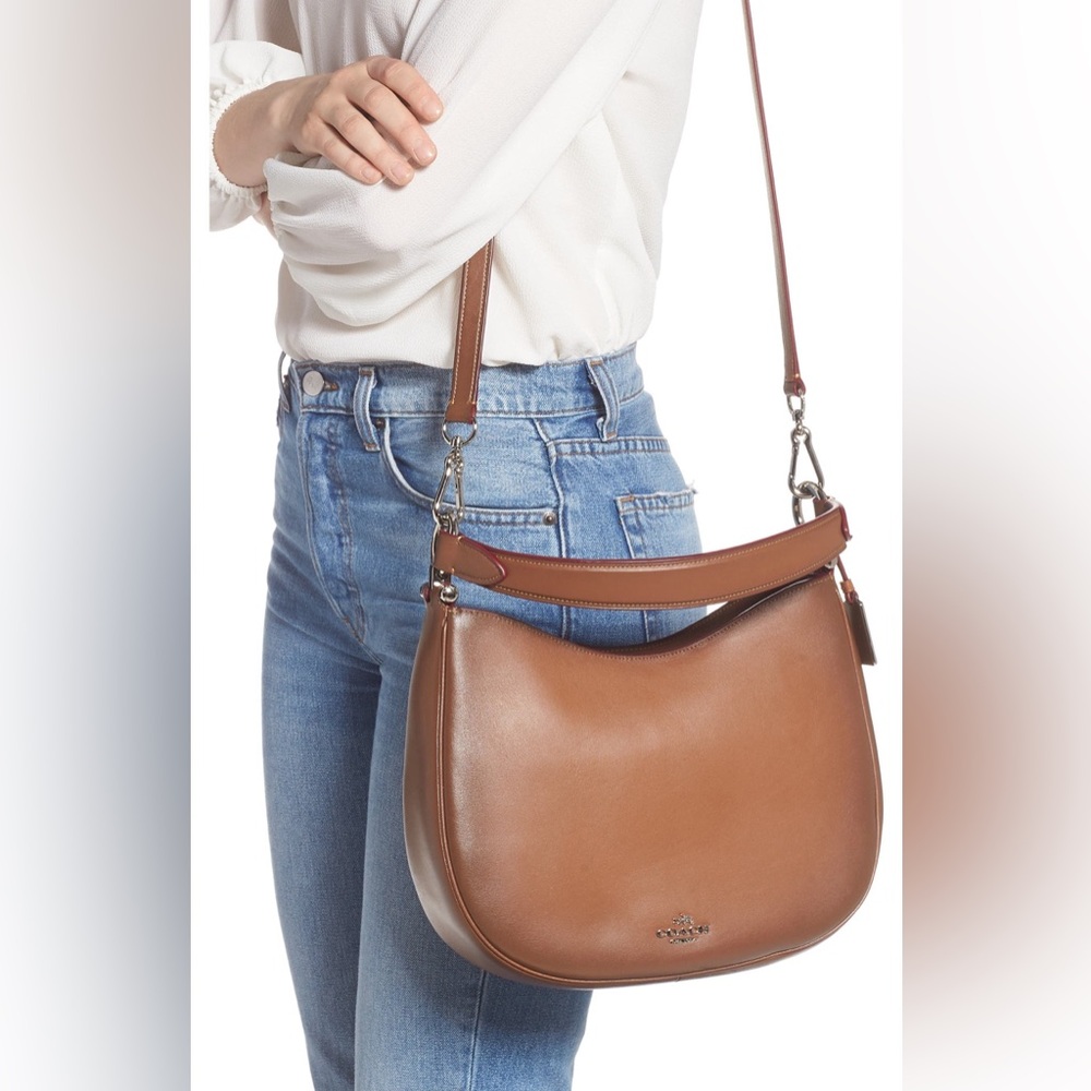 Coach Nomad Burnished Leather Crossbody Bag